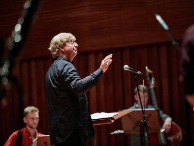 Scott Stroman directing Jazz orchestra
